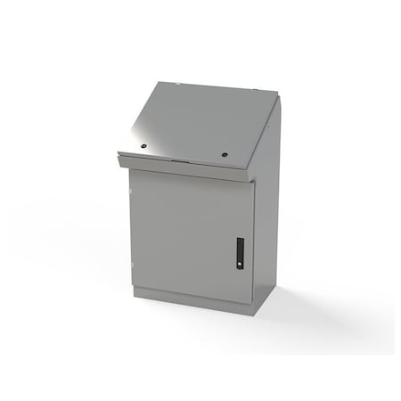 Saginaw Control & Engineering 1/4 Turn Latch, 3 Point Latch with Keyed Handle Electrical Enclosures, 40-1/4 in H, 15-1/2 in D SCE-402516SDC